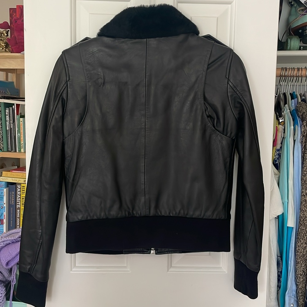 ALL SAINTS Carpen Bomber Jacket Size US 2 - Picture 2 of 9